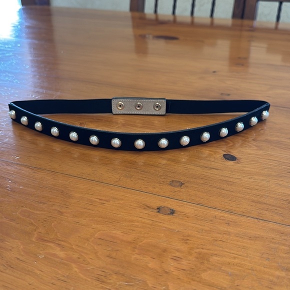 Faux Pearl Skinny Stretch Belt by WHBM - Picture 6 of 6